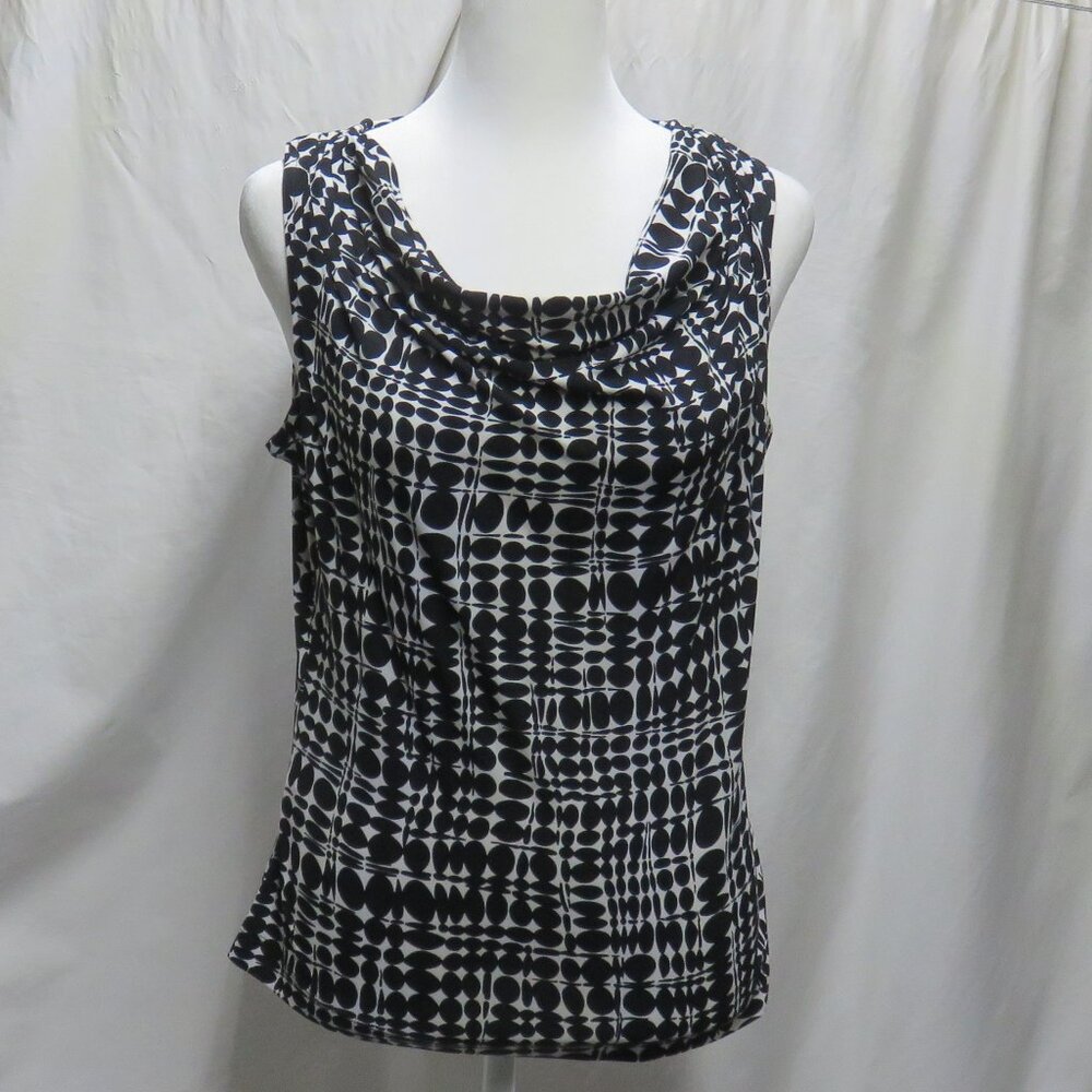 Calvin Klein Sleeveless Drape Neck Top